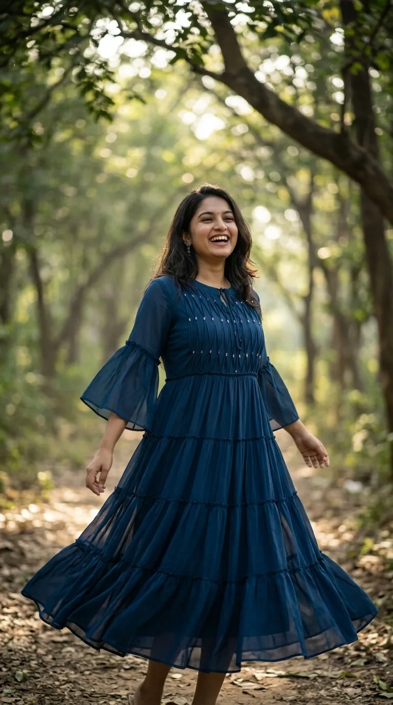 Tiered Georgette Dress